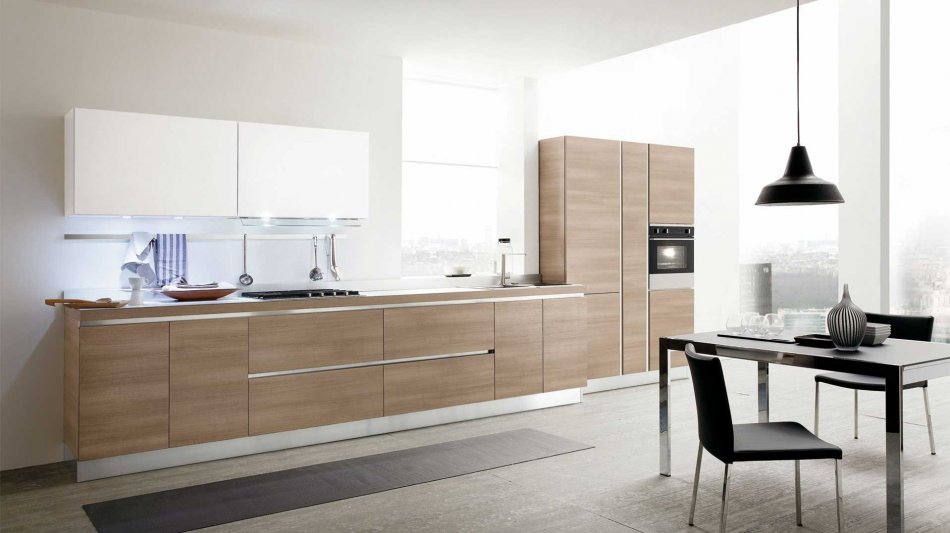 Cucina Moderna Joy: Legno e Vetro dal Design Contemporaneo Cucina Moderna Joy: Legno e Vetro dal Design Contemporaneo