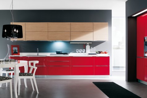 Cucina Moderna in Larice Naturale - City Cucina Moderna in Larice Naturale - City