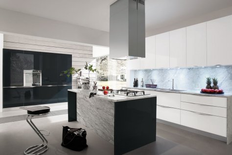 Cucina Moderna Rovere Argilla e Bianco Opaco - Onda Cucina Moderna Rovere Argilla e Bianco Opaco - Onda